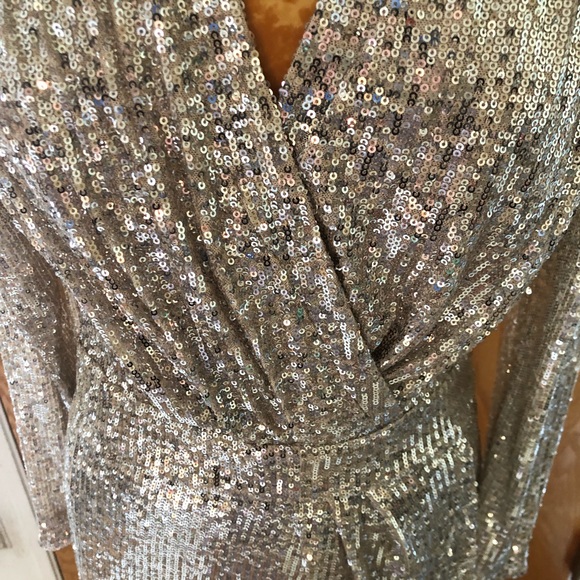 Ramy Brook sequin dress long sleeve size 6 - Picture 2 of 11